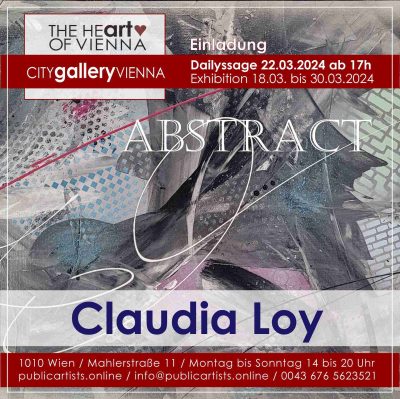 Клаудия Лой показва ABSTRACT в CITYgalleryVIENNA
