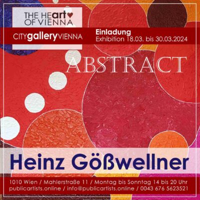 Хайнц Гьосвелнер показва ABSTRACT в CITYgalleryVIENNA