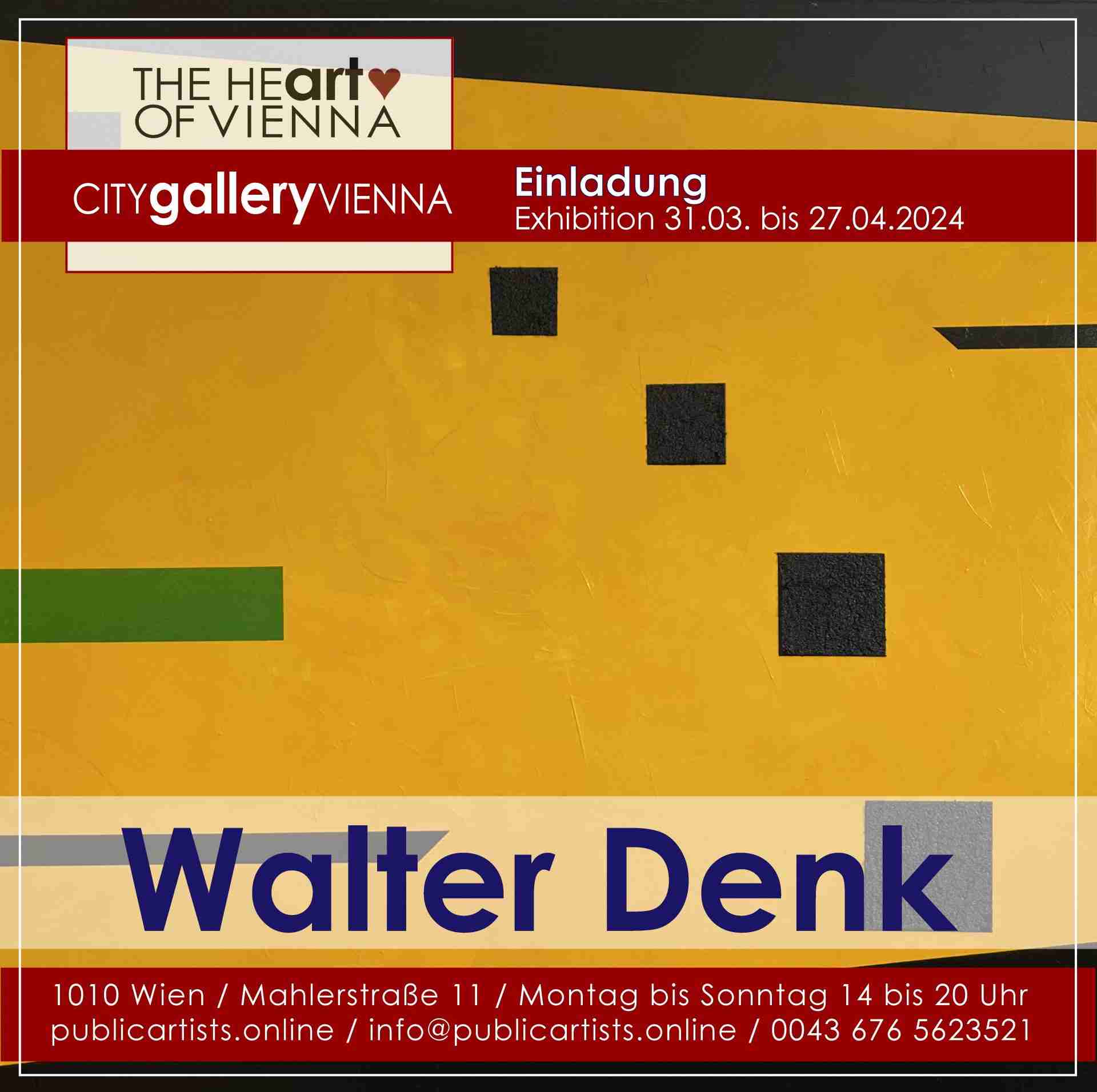 Walter Denk a CITYgalleryVIENNA-ban