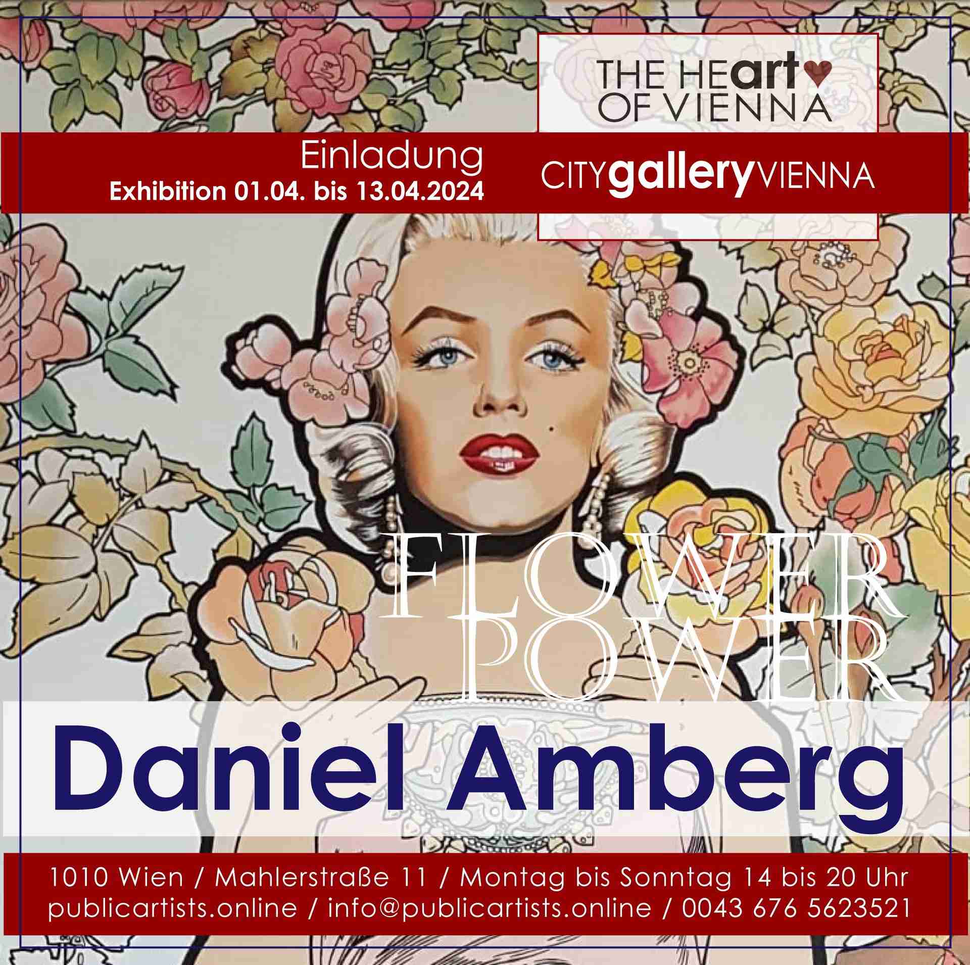 Daniel Amberg zeigt FLOWER POWER in der CITYgalleryVIENNA