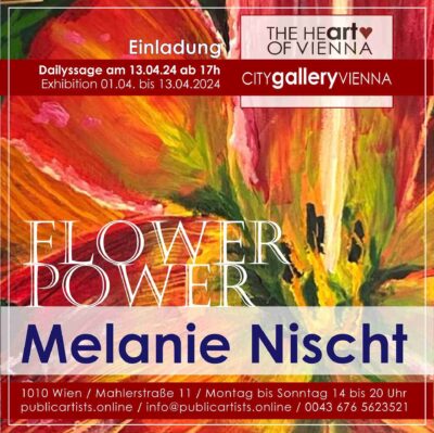 Melanie Nischt zeigt FLOWER POWER in der CITYgalleryVIENNA