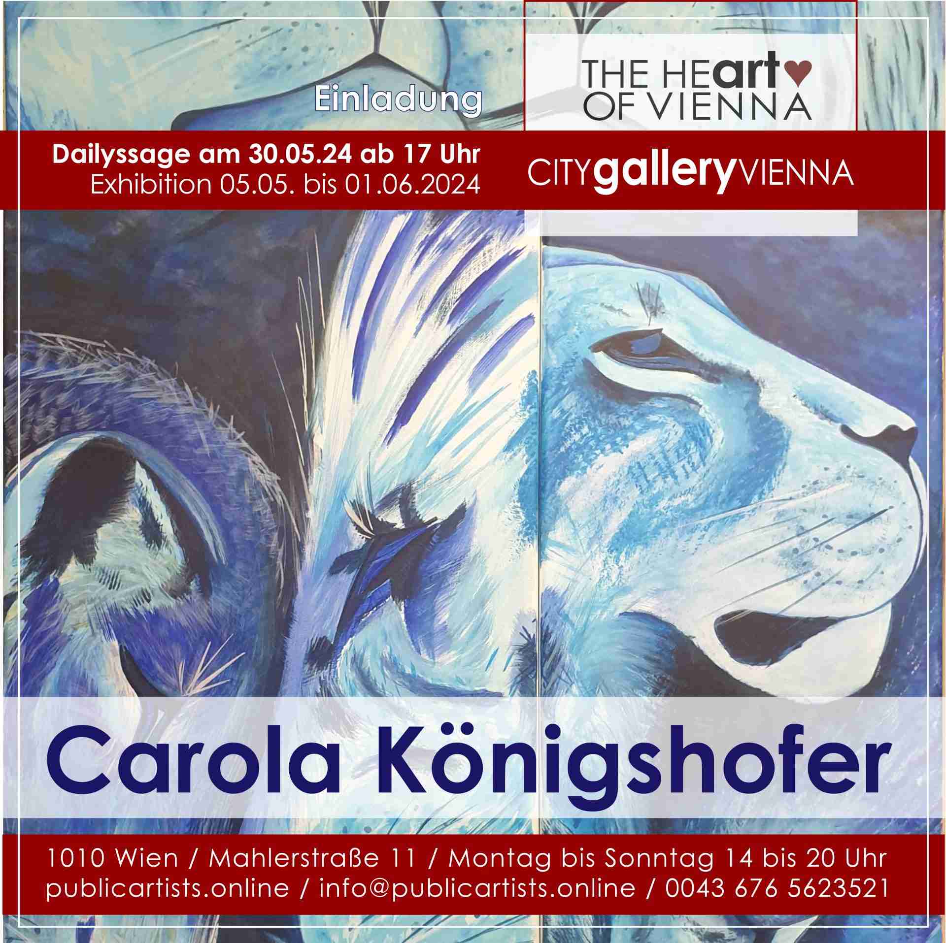 Carola Königshofer in the CITYgalleryVIENNA