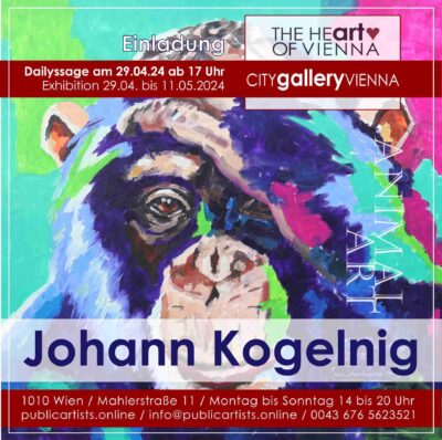 Йохан Когелник показва ИЗКУСТВОТО НА ЖИВОТНИТЕ в CITYgalleryVIENNA