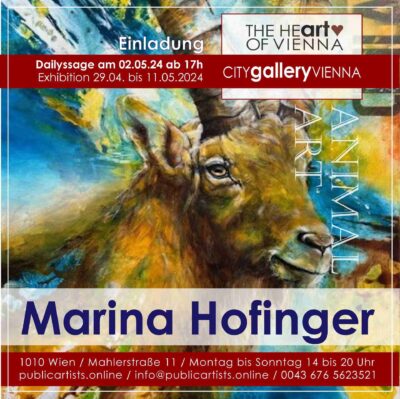 Марина Хофингер показва ИЗКУСТВО НА ЖИВОТНИТЕ в CITYgalleryVIENNA