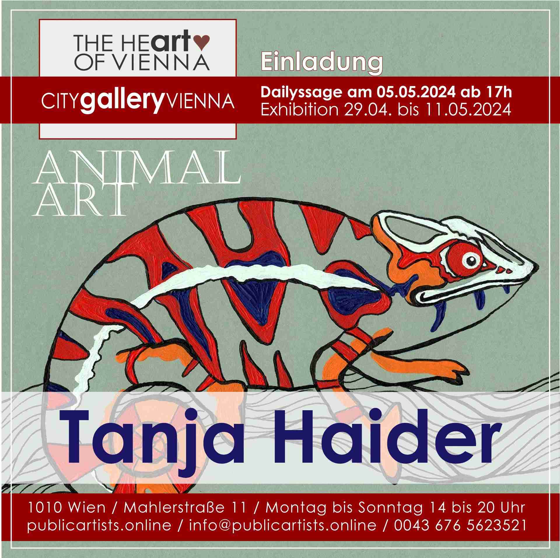 Таня Хайдер показва ИЗКУСТВОТО НА ЖИВОТНИТЕ в CITYgalleryVIENNA