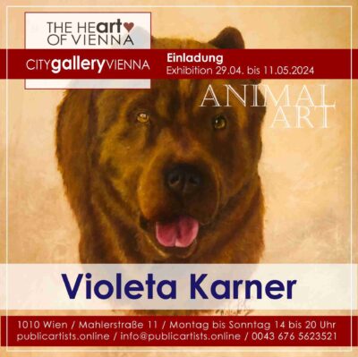 Violeta Karner zeigt ANIMEL ART in der CITYgalleryVIENNA