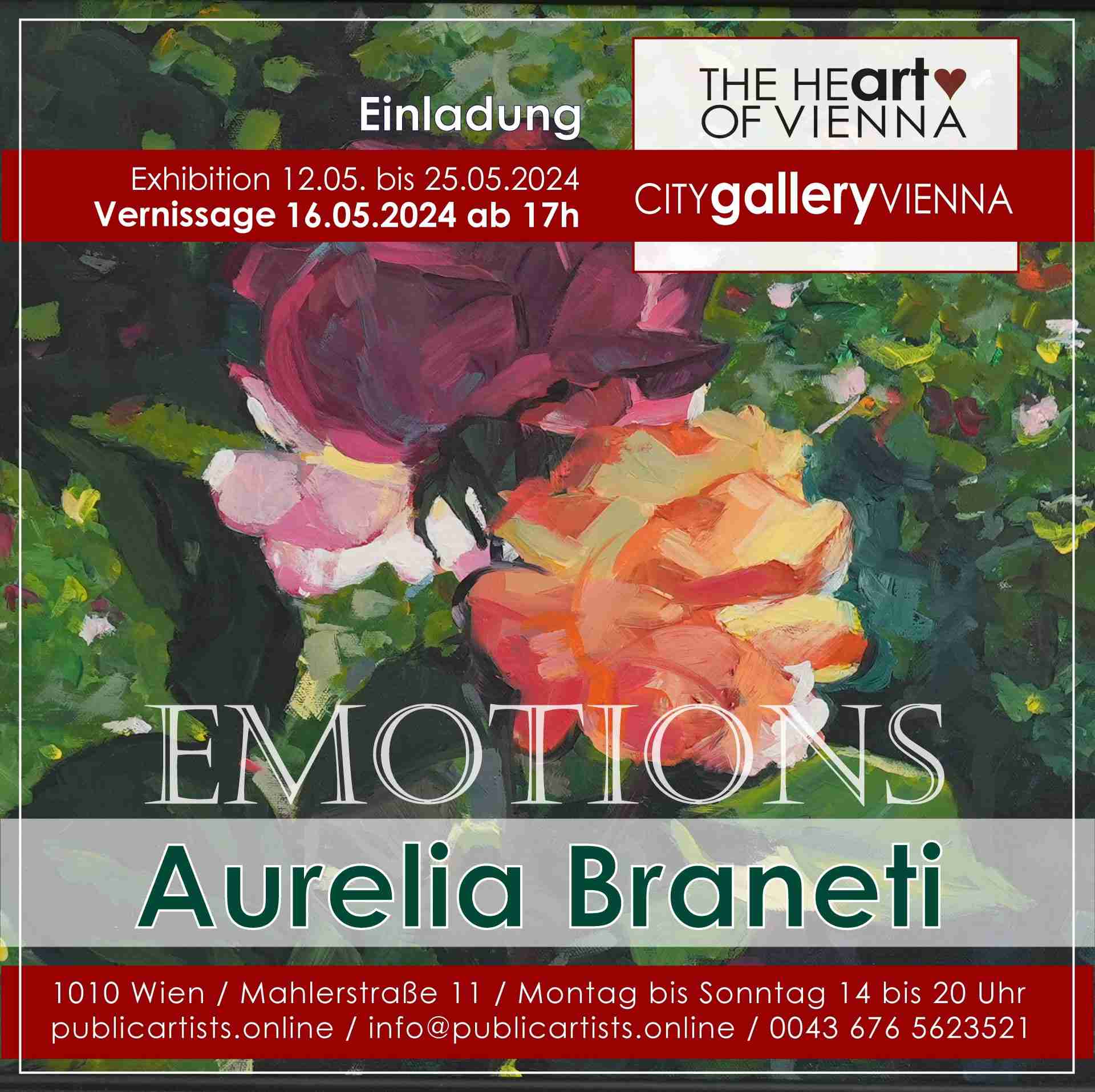 Аурелия Бранети показывает EMOTIONS в CITYgalleryVIENNA
