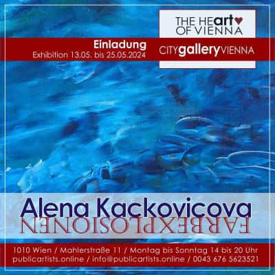 Алена Качковичова показва FARBEXPLOSIONS в CITYgalleryVIENNA