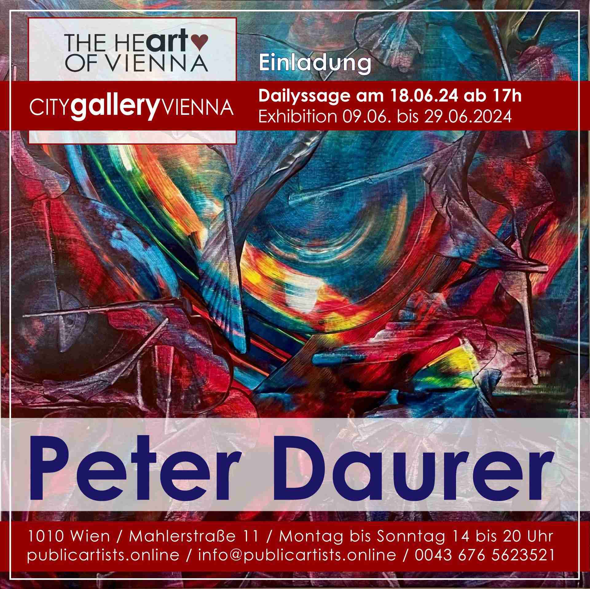 Peter Daurer a CITYgalleryVIENNA-ban