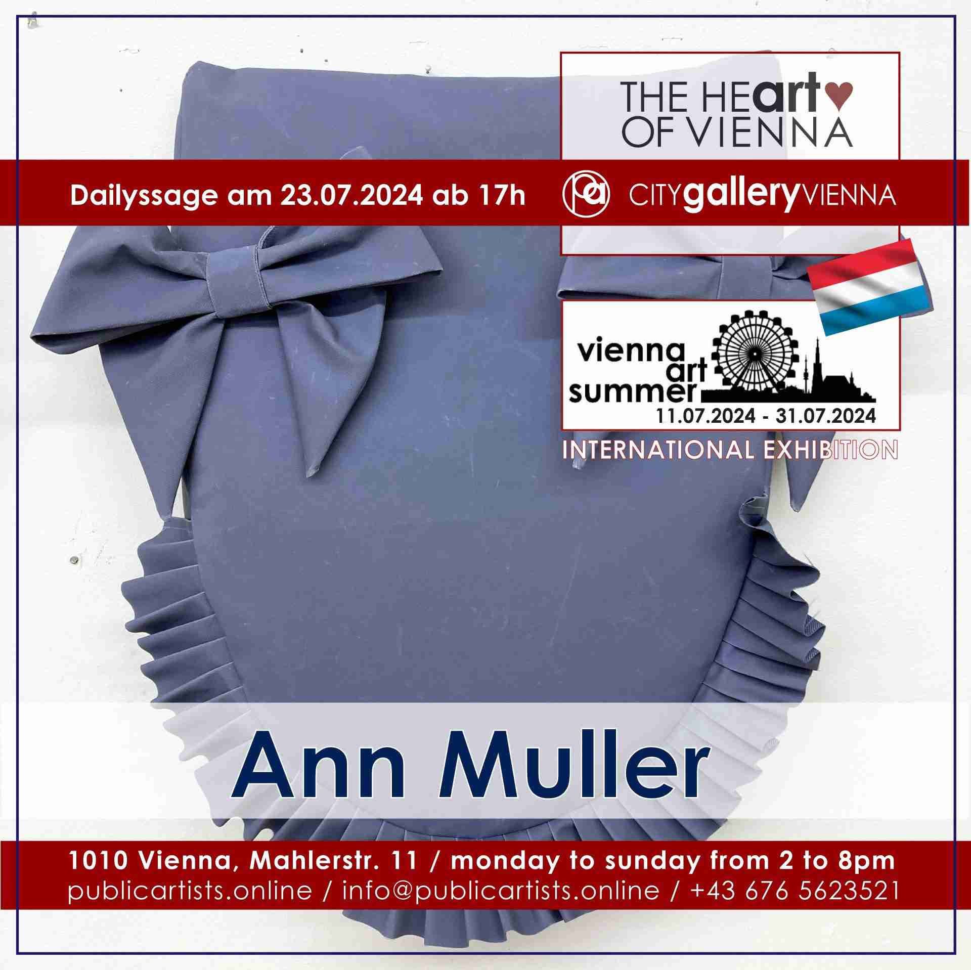 VIENNA ART SUMMER Ann Mullerrel a CITYgalleryVIENNA-ban