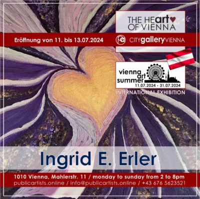 VÍDEŇSKÉ UMĚLECKÉ LÉTO s Ingrid E. Erler v CITYgalleryVÍDEŇ