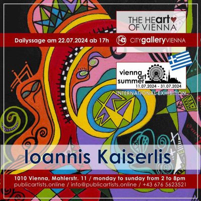 VIENNA ART SUMMER mit Ioannis Kaiserlis in der CITYgalleryVIENNA