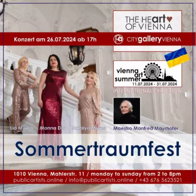"Sommertraumfest" - Koncert v rámci VÍDEŇSKÉHO UMĚLECKÉHO LÉTA v CITYgalleryVIENNA