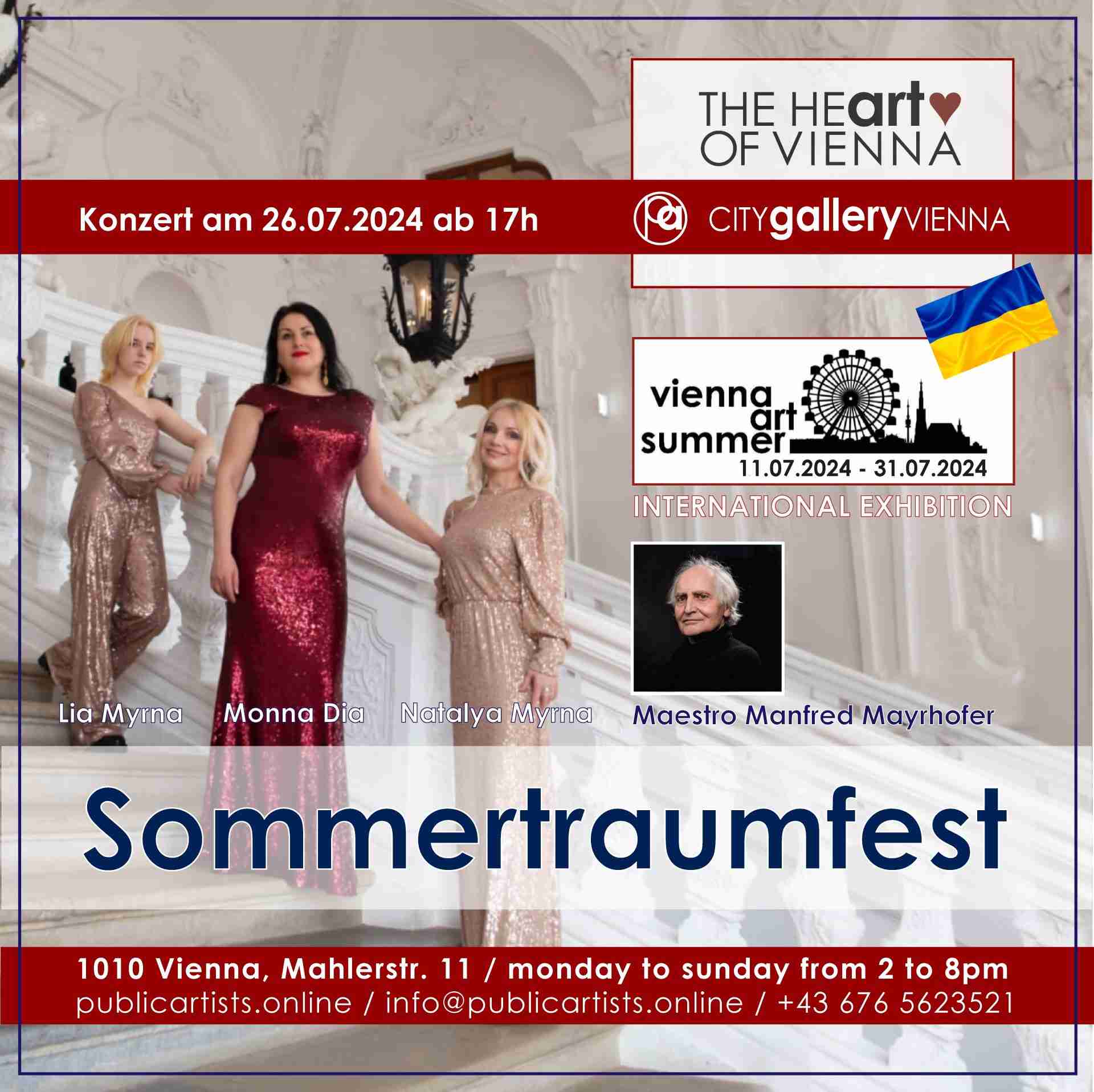„Sommertraumfest“ – Konzert im VIENNA ART SUMMER in der CITYgalleryVIENNA