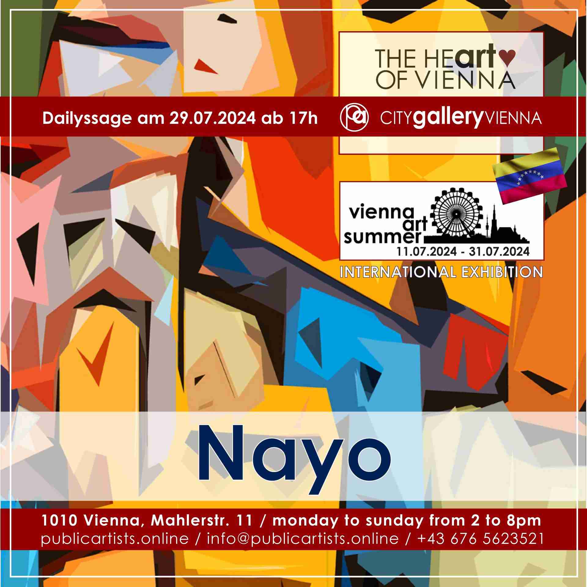 VIENNA ART SUMMER mit Nayo in der CITYgalleryVIENNA