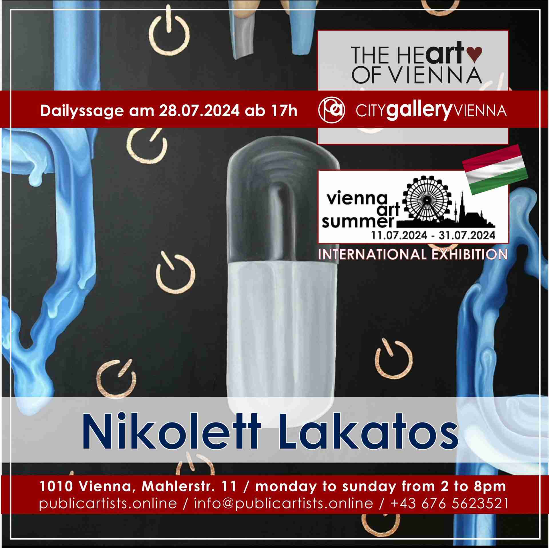 VIENNA ART SUMMER mit Nikolett Lakatos in der CITYgalleryVIENNA
