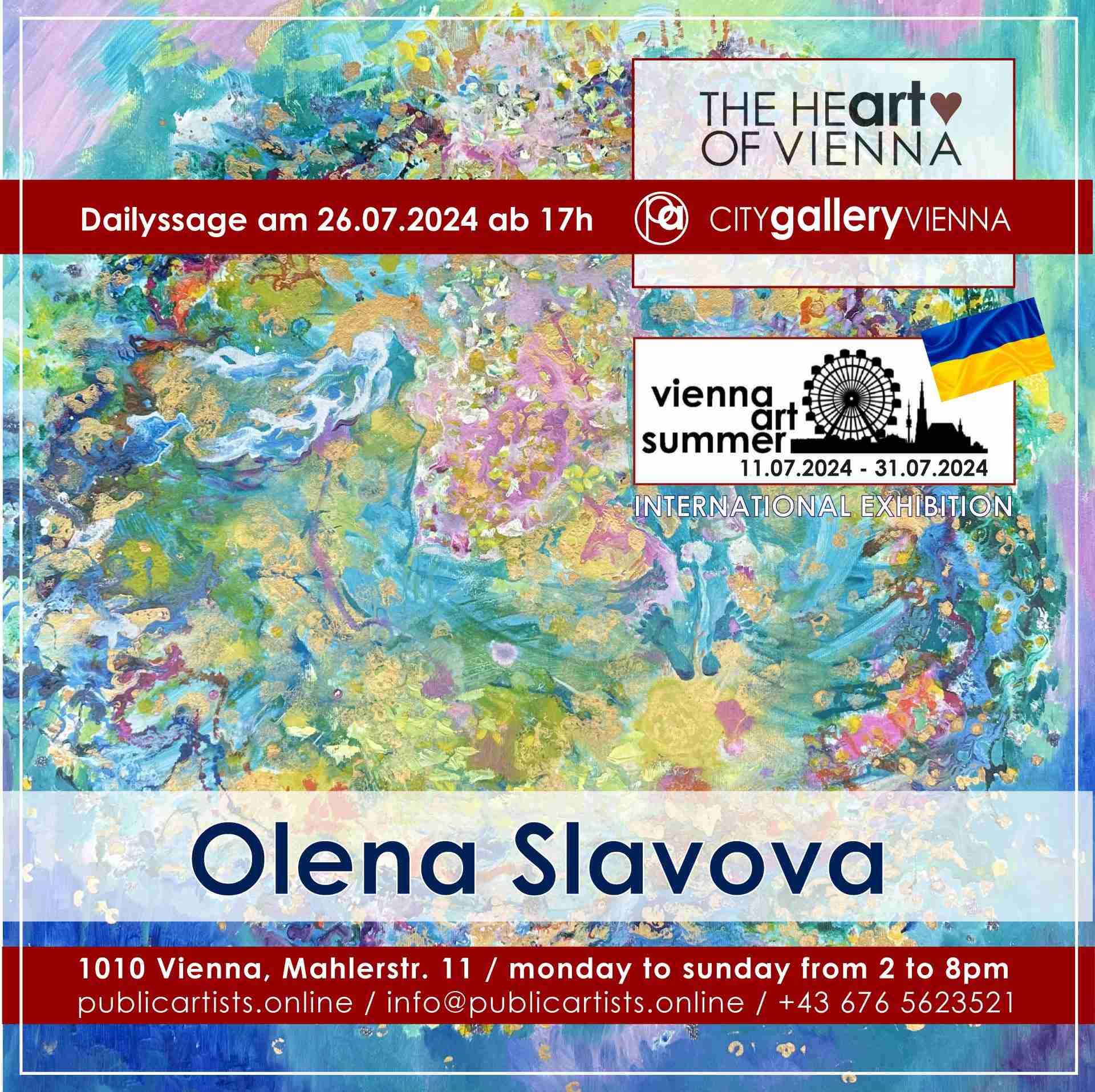 VIENNA ART SUMMER mit Olena Slavova in der CITYgalleryVIENNA