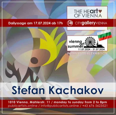 VÍDEŇSKÉ UMĚLECKÉ LÉTO se Stefanem Kachakovem v CITYgalleryVIENNA