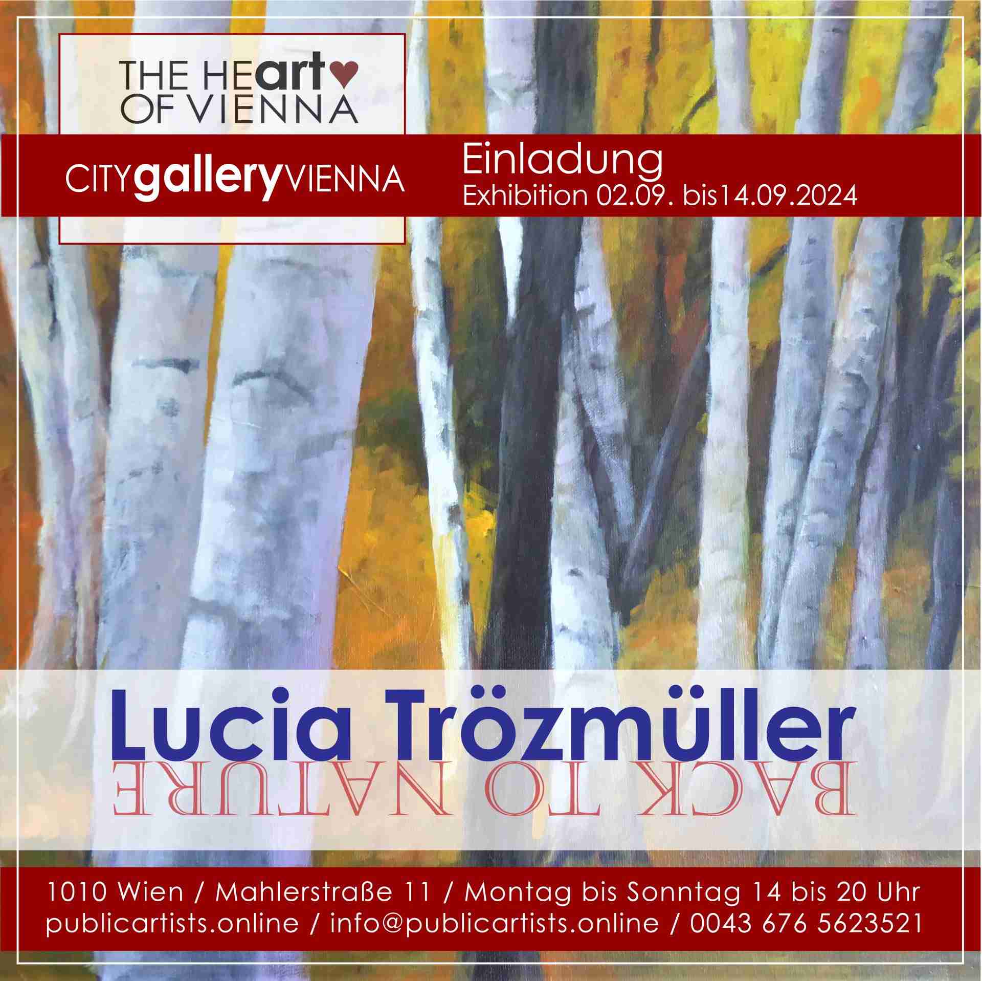 Lucia Trözmüller in der CITYgalleryVIENNA