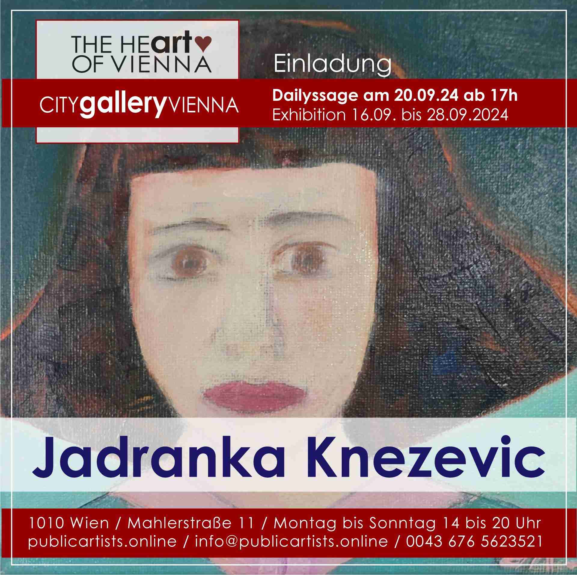 Jadranka Knezevic in der CITYgalleryVIENNA