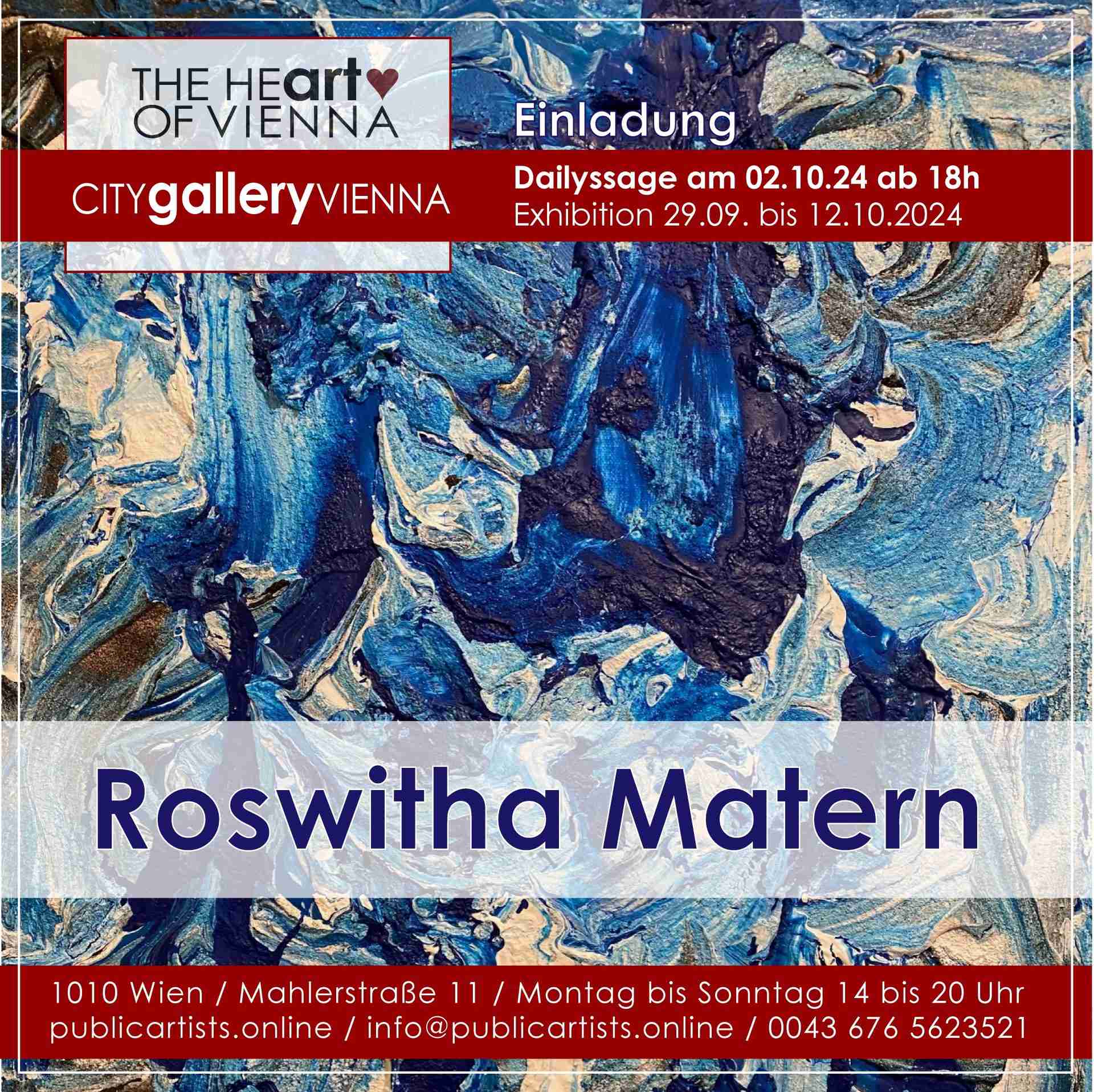 Roswitha Matern in the CITYgalleryVIENNA