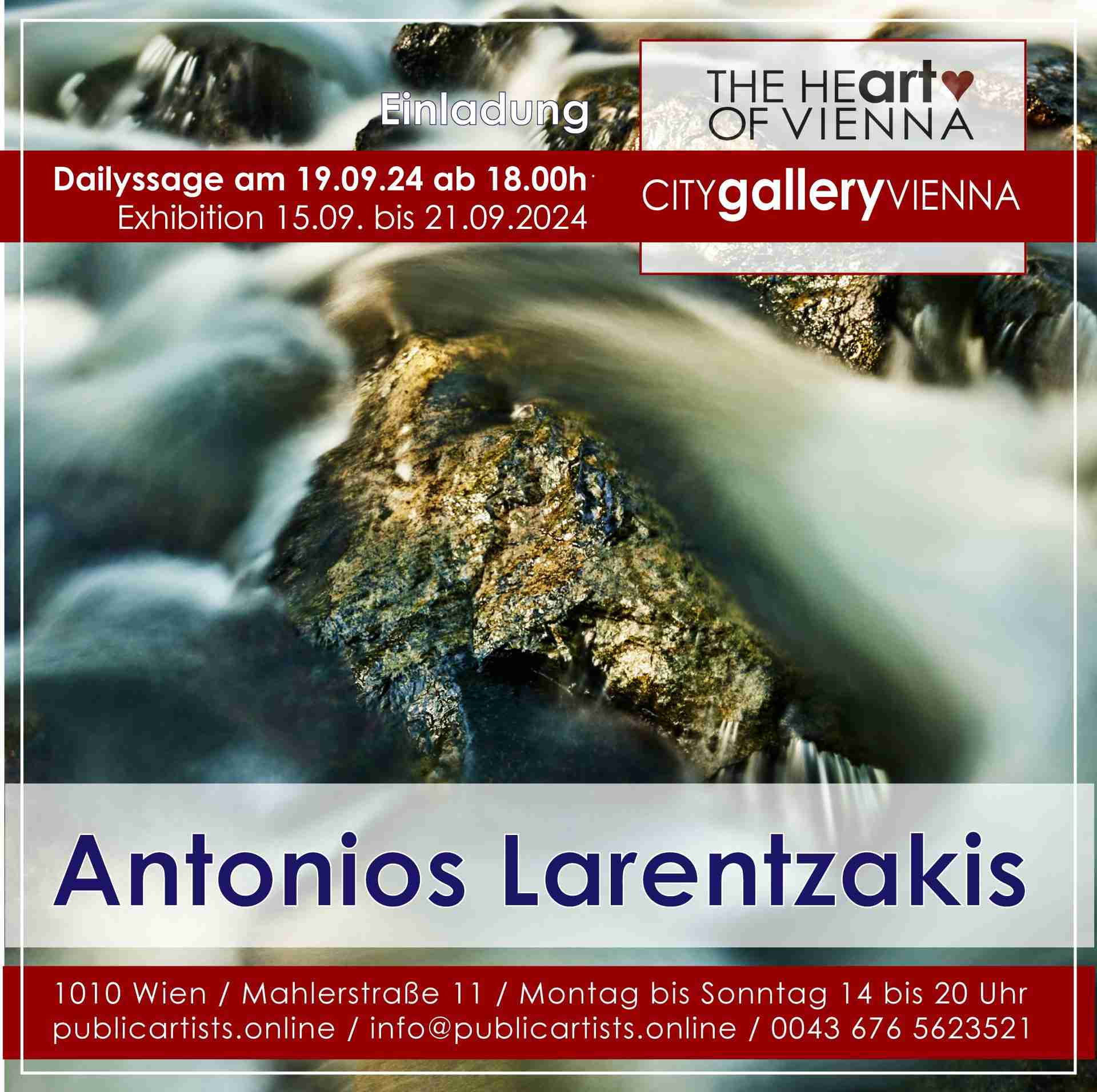 Antonios Larentzakis in der CITYgalleryVIENNA