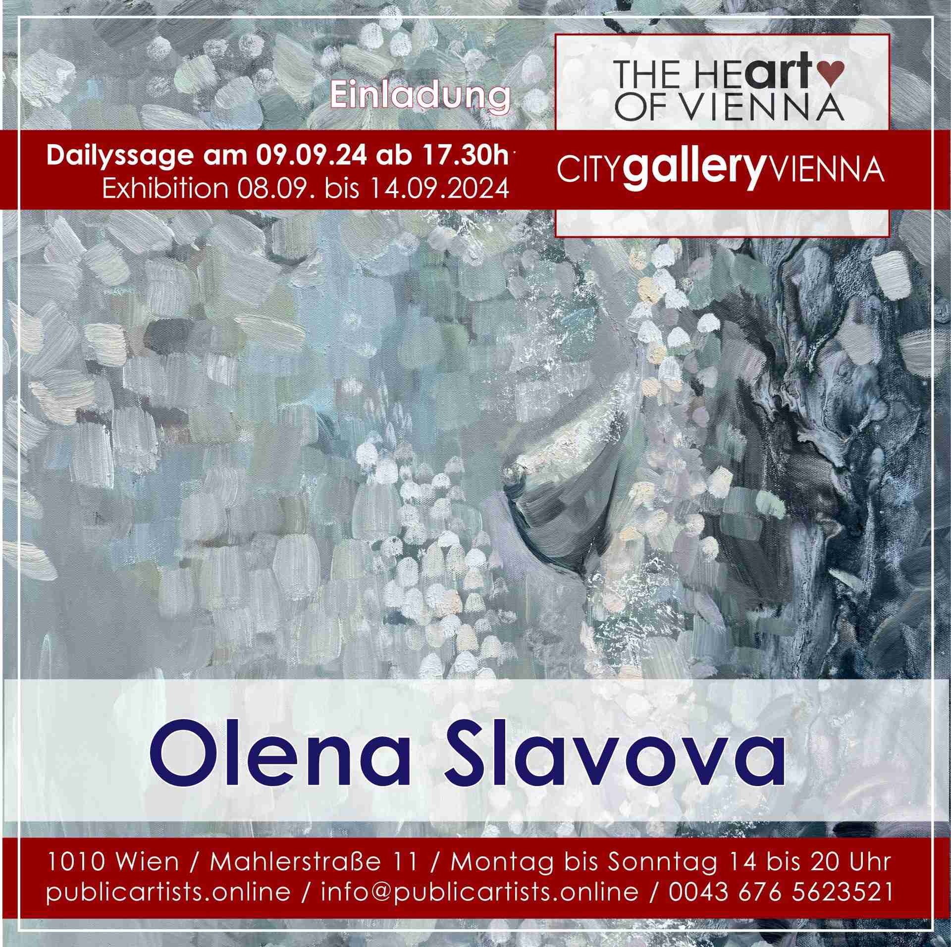 Olena Slavova in der CITYgalleryVIENNA