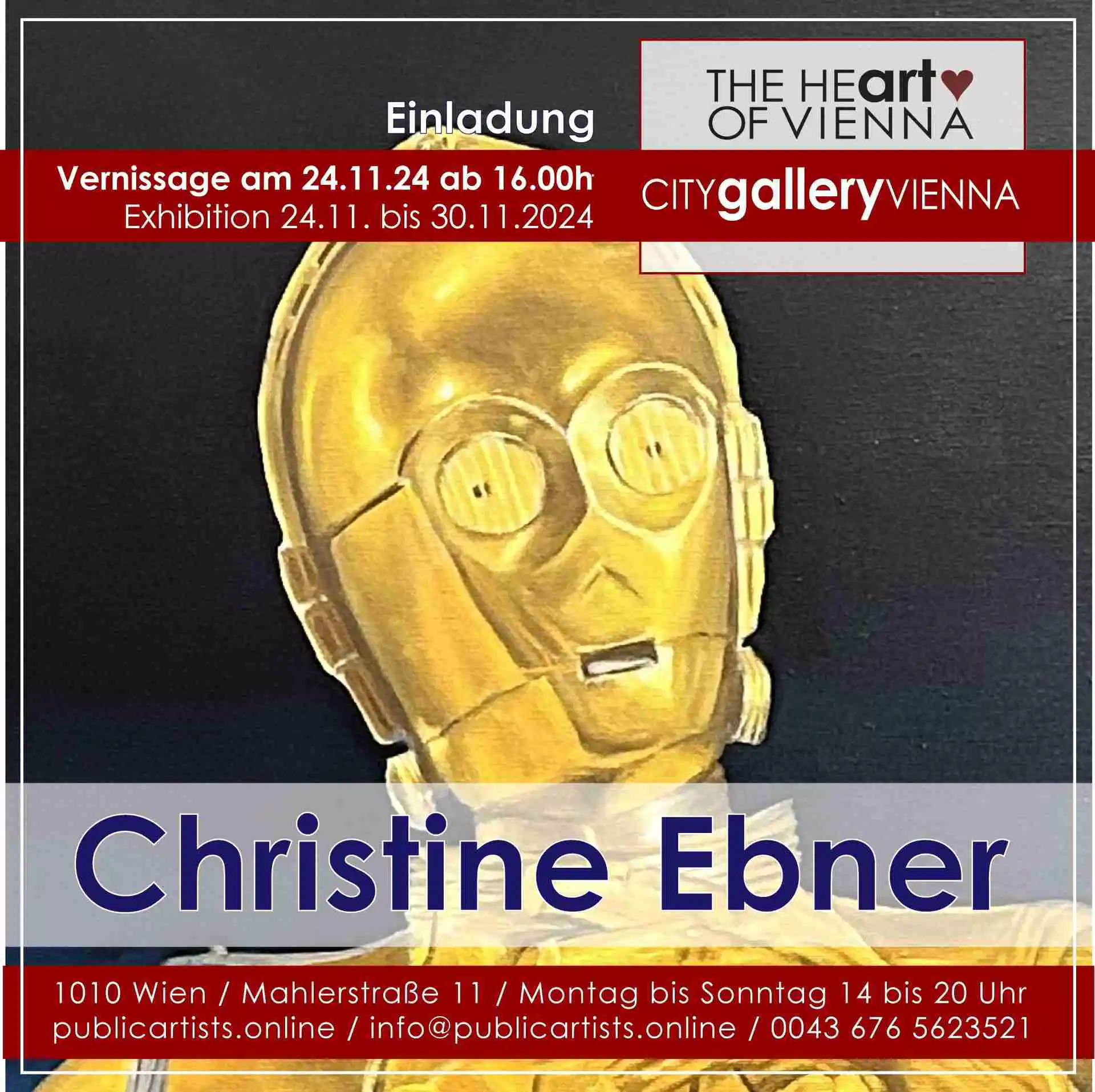 Christine Ebner in der CITYgalleryVIENNA