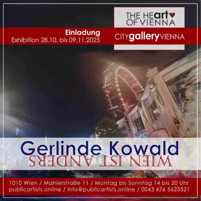 Gerlinde Kowald vystavuje VIENNA IS DIFFERENT v CITYgalleryVIENNA