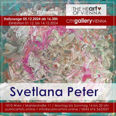 Светлана Петер в галерее CITYgalleryVIENNA