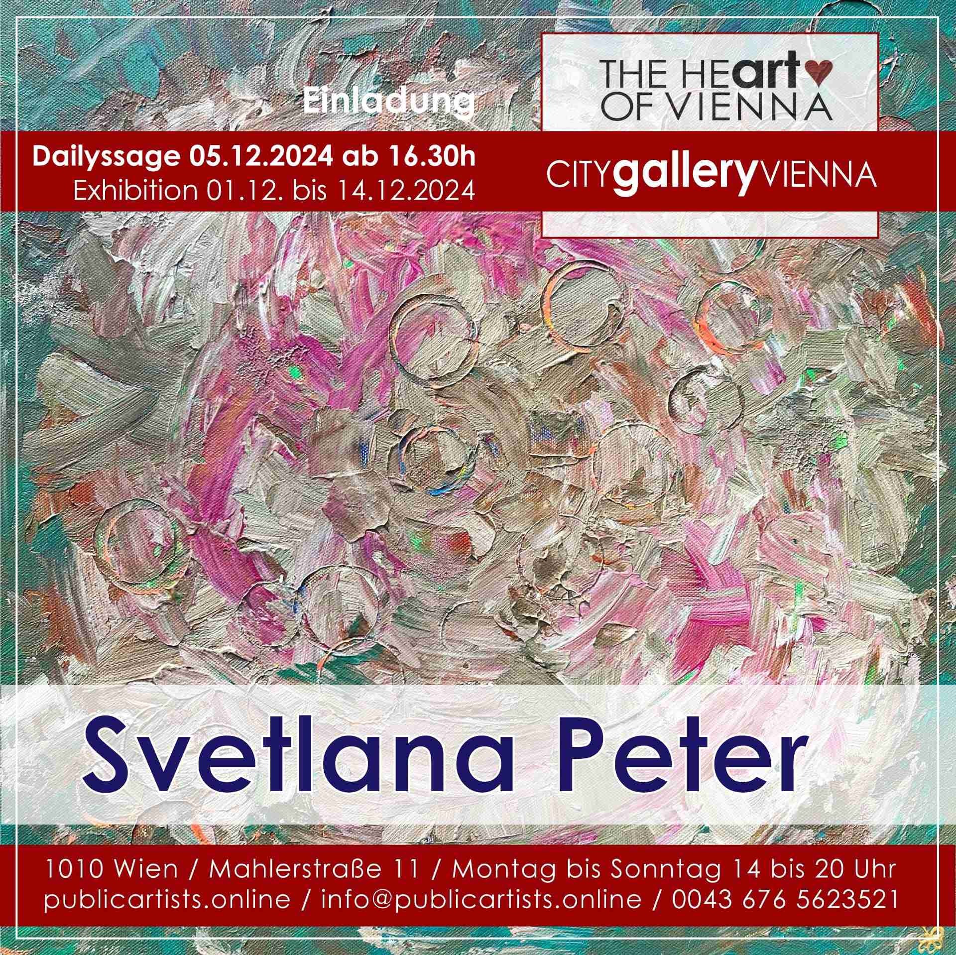 Светлана Петер в галерее CITYgalleryVIENNA