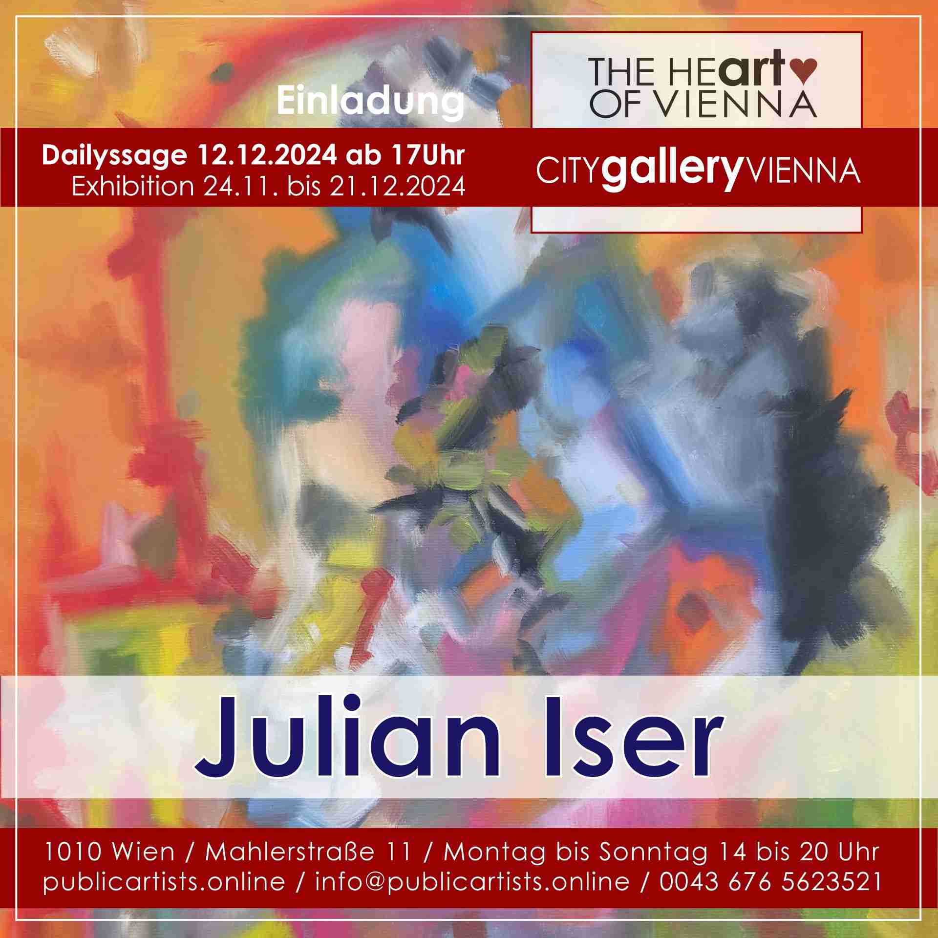 Юлиан Изер в галерее CITYgalleryVIENNA