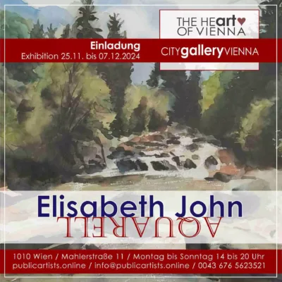Елизабет Джон показва AQUARELL в CITYgalleryVIENNA