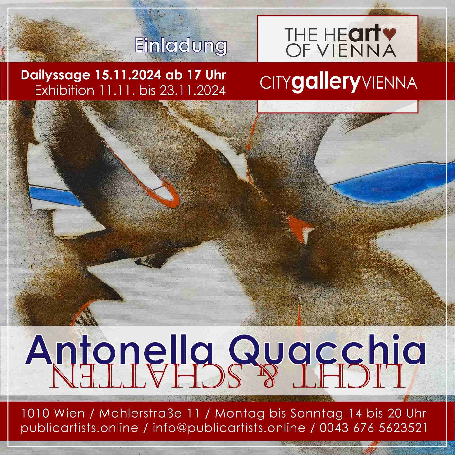 Антонела Куакия показва LIGHT & SHADOWS в CITYgalleryVIENNA