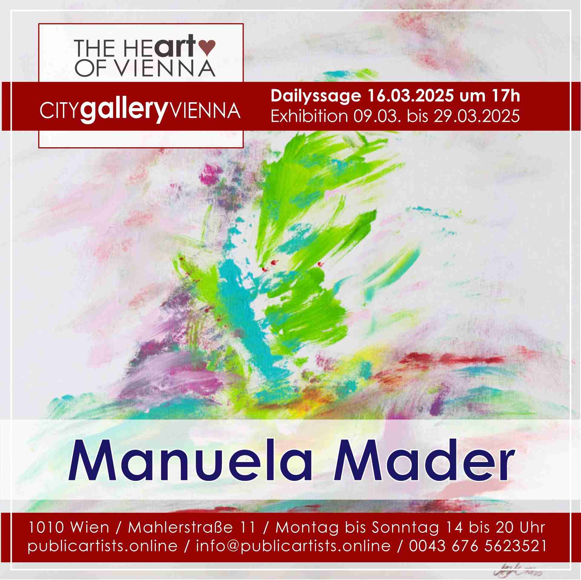 Manuela Mader in der CITYgalleryVIENNA