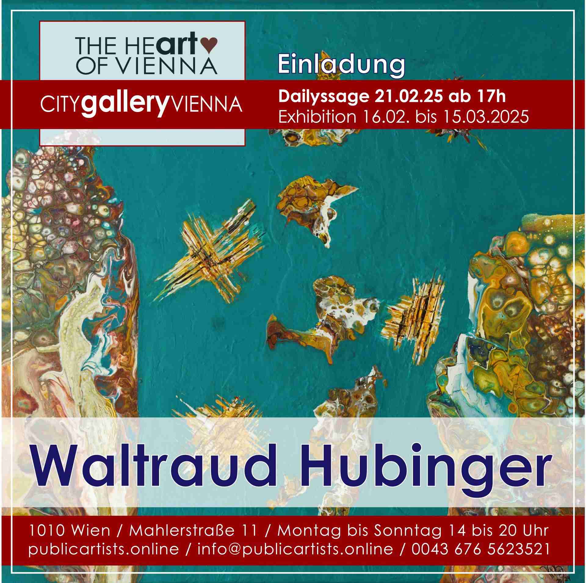 Waltraud Hubinger in der CITYgalleryVIENNA