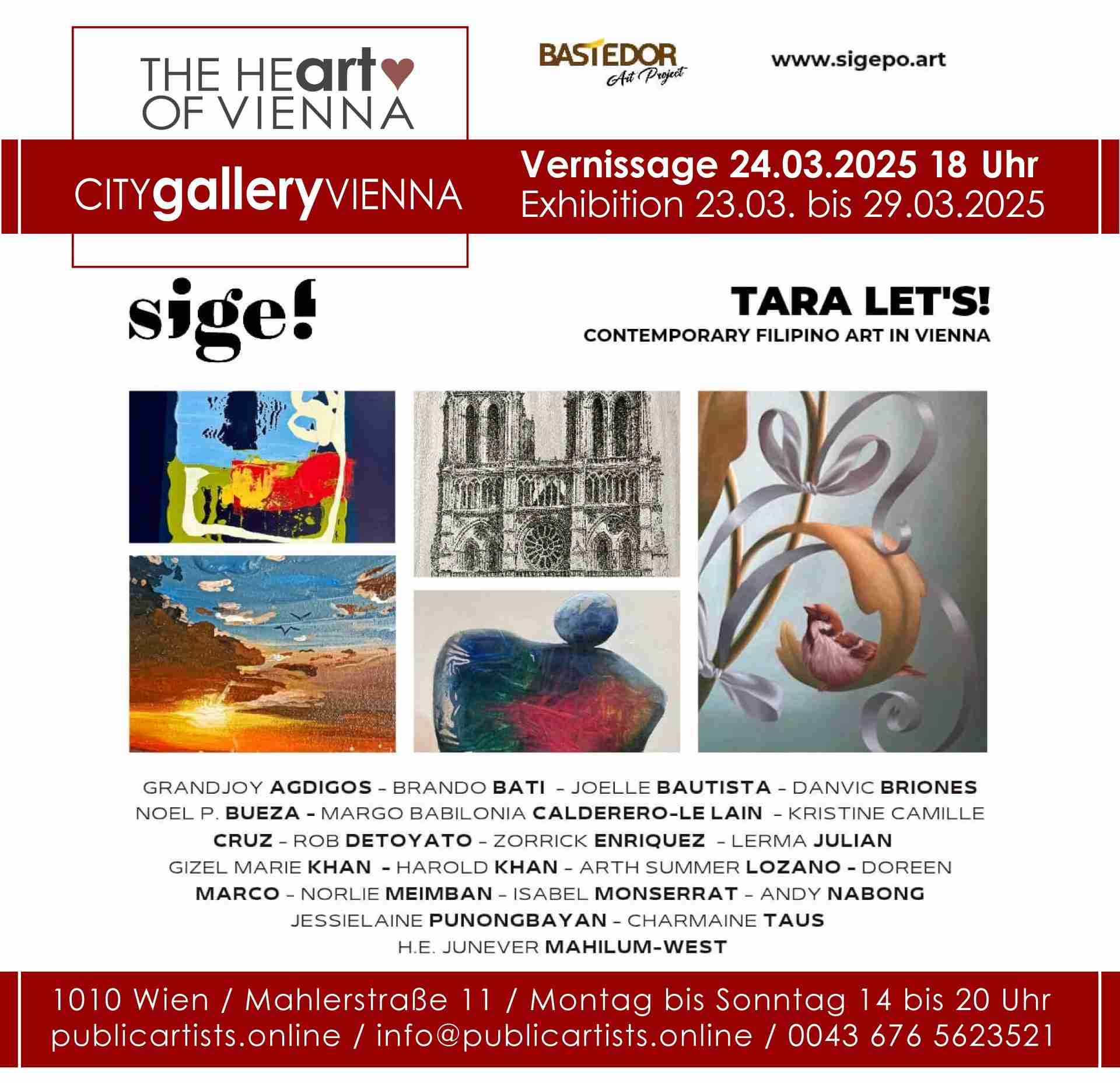 SIGE! съвременно филипинско изкуство в CITYgalleryVIENNA