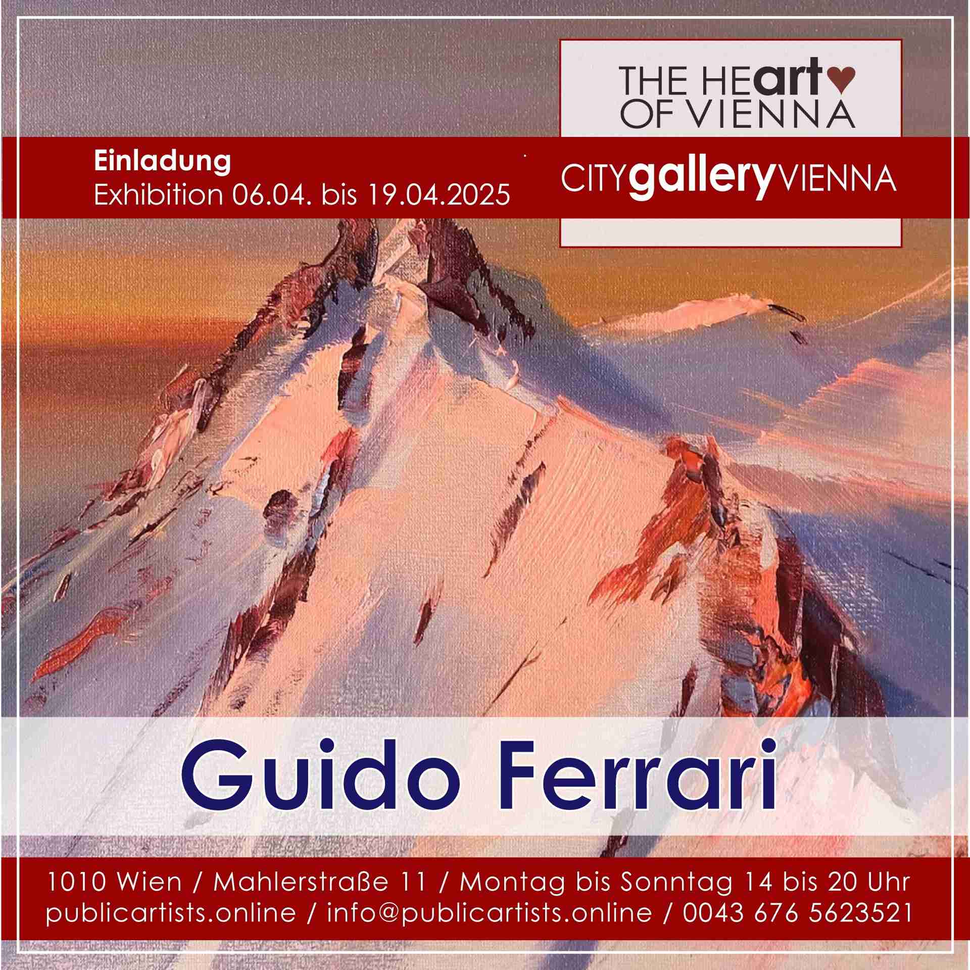 Guido Ferrari in der CITYgalleryVIENNA