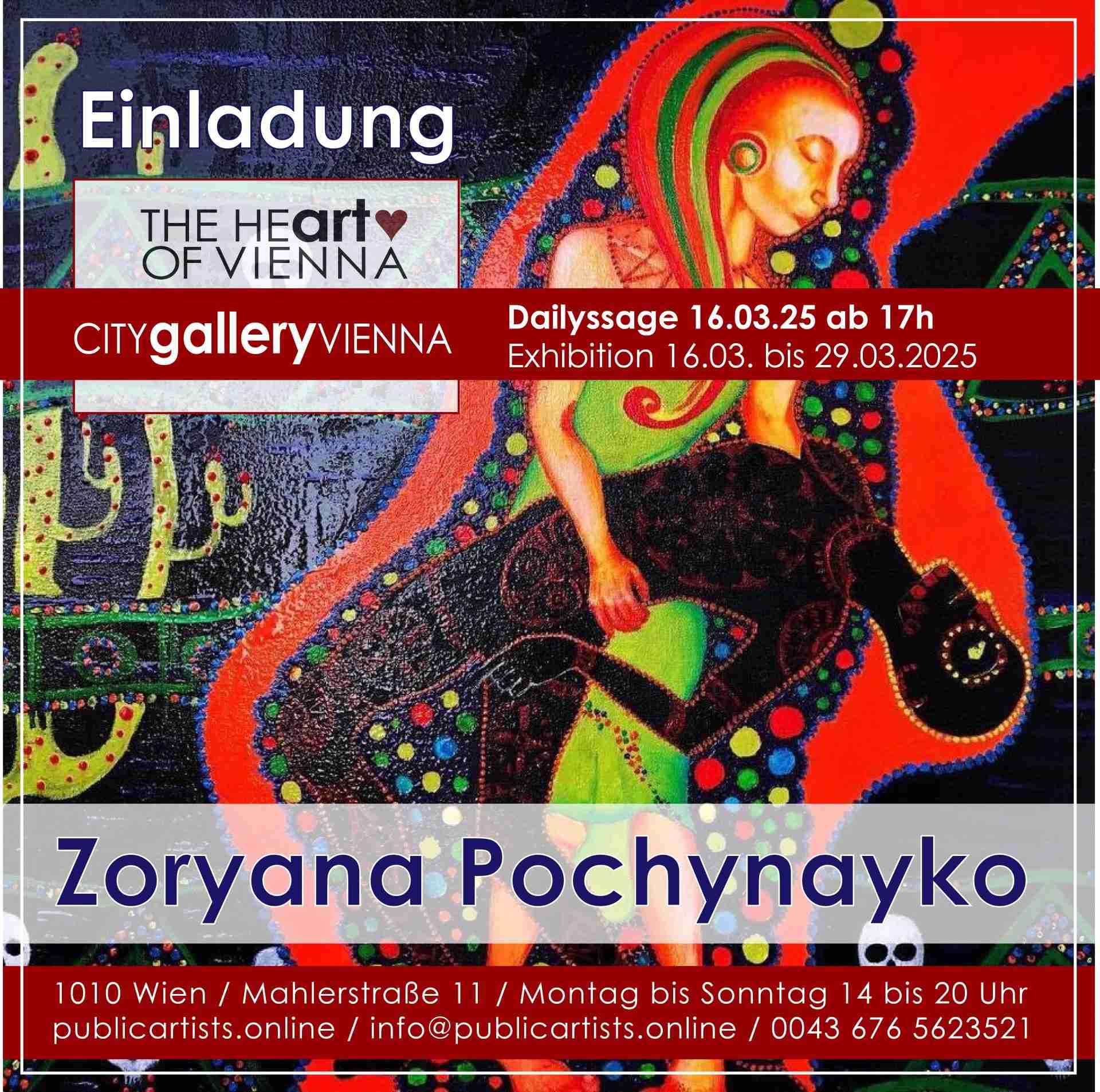 Zoryana Pochynayko in der CITYgalleryVIENNA