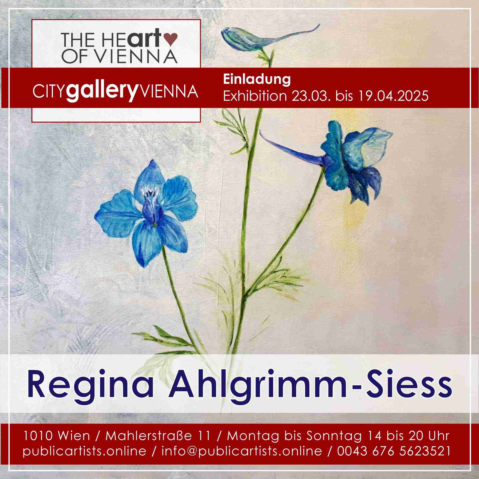 Regina Ahlgrimm-Siess in der CITYgalleryVIENNA