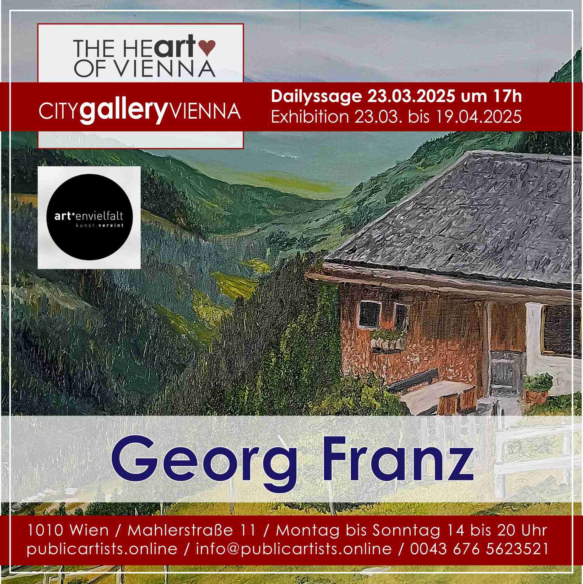 Georg Franz z art*envielfalt v CITYgalleryVIENNA
