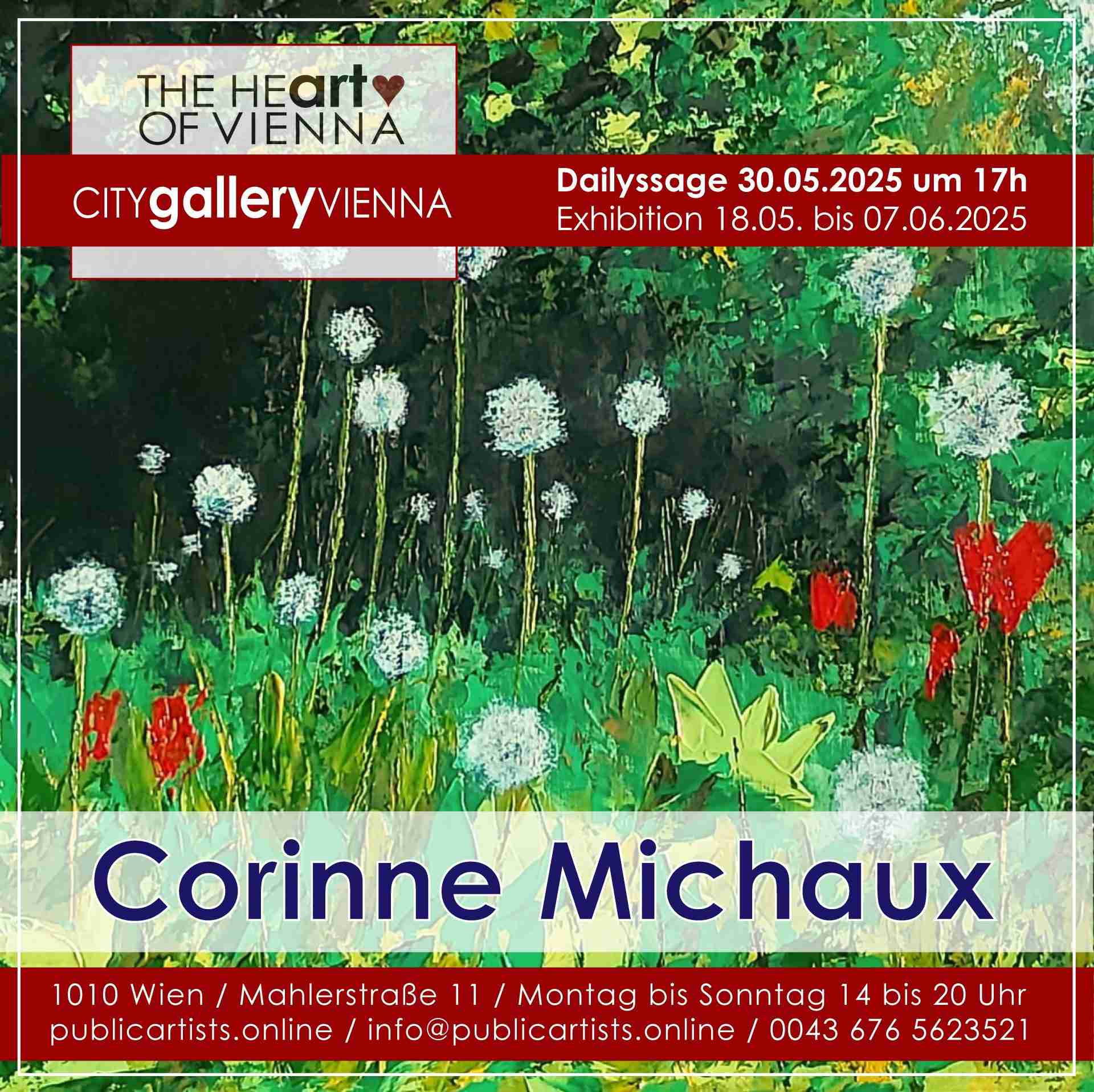 Corinne Michaux in der CITYgalleryVIENNA