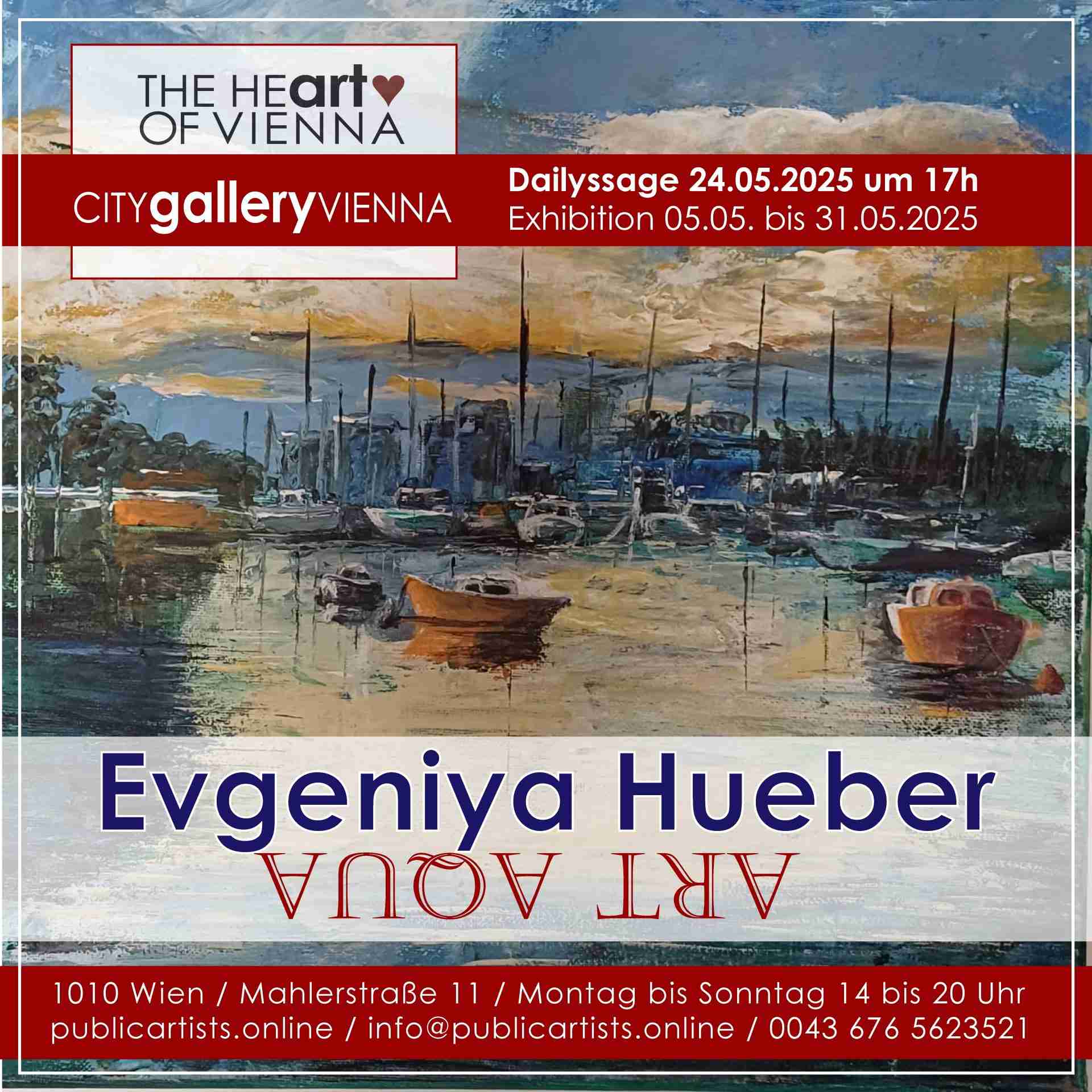 Evgeniya Hueber zeigt ART AQUA in der CITYgalleryVIENNA