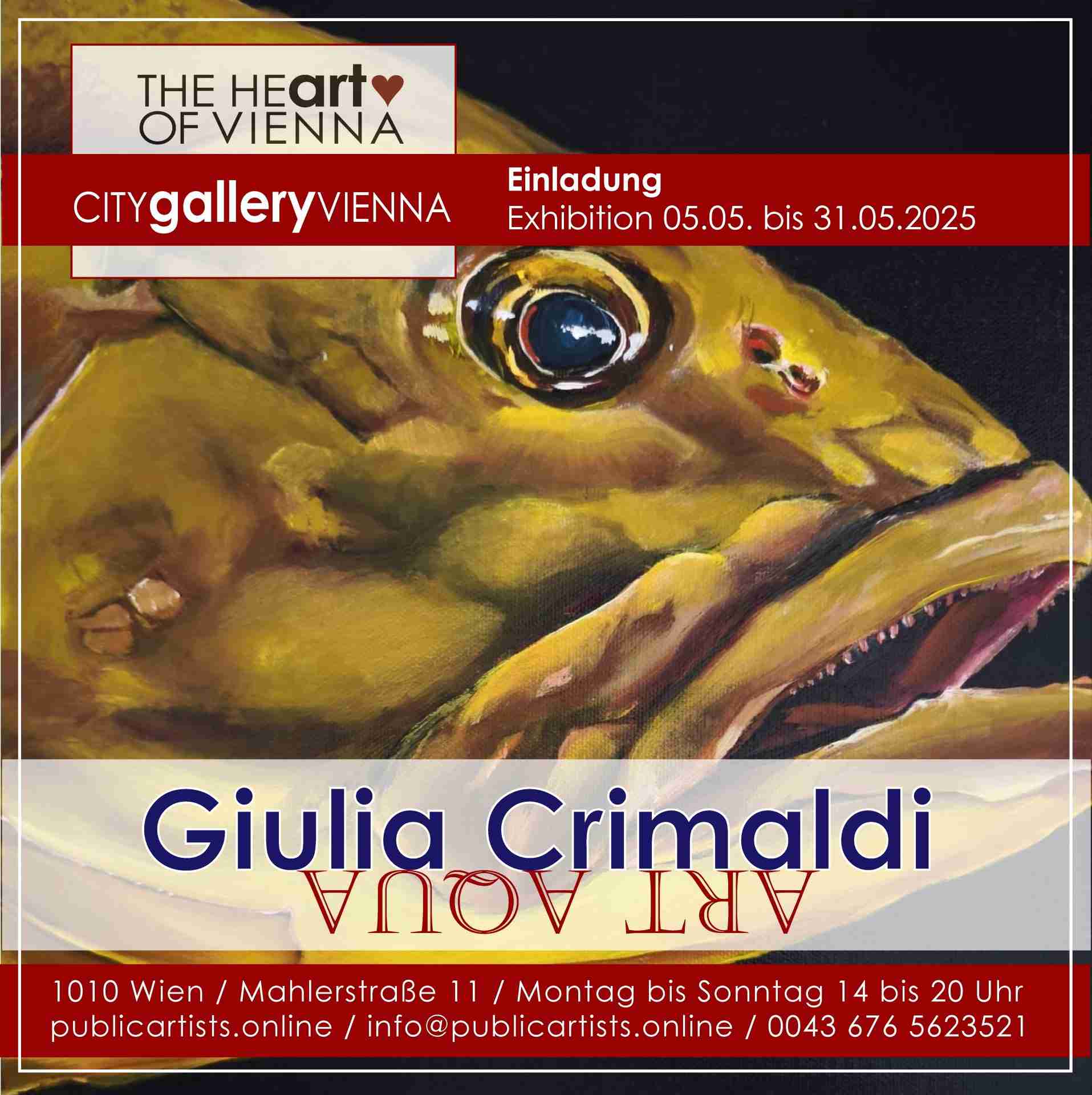 Giulia Crimaldi zeigt ART AQUA in der CITYgalleryVIENNA