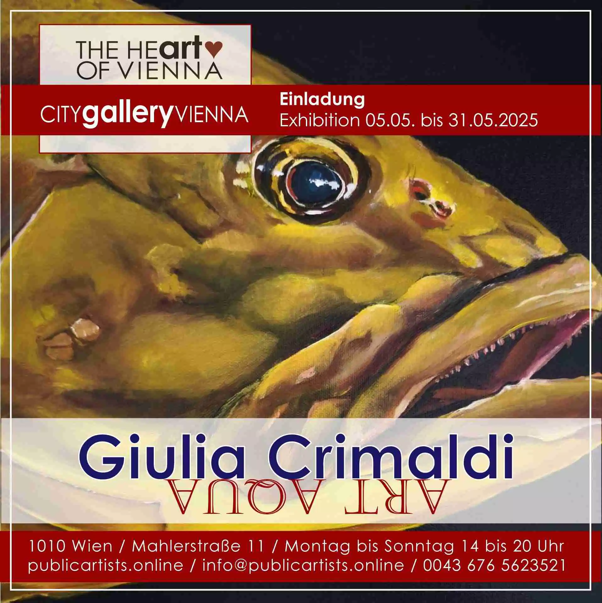 Giulia Crimaldi zeigt ART AQUA in der CITYgalleryVIENNA