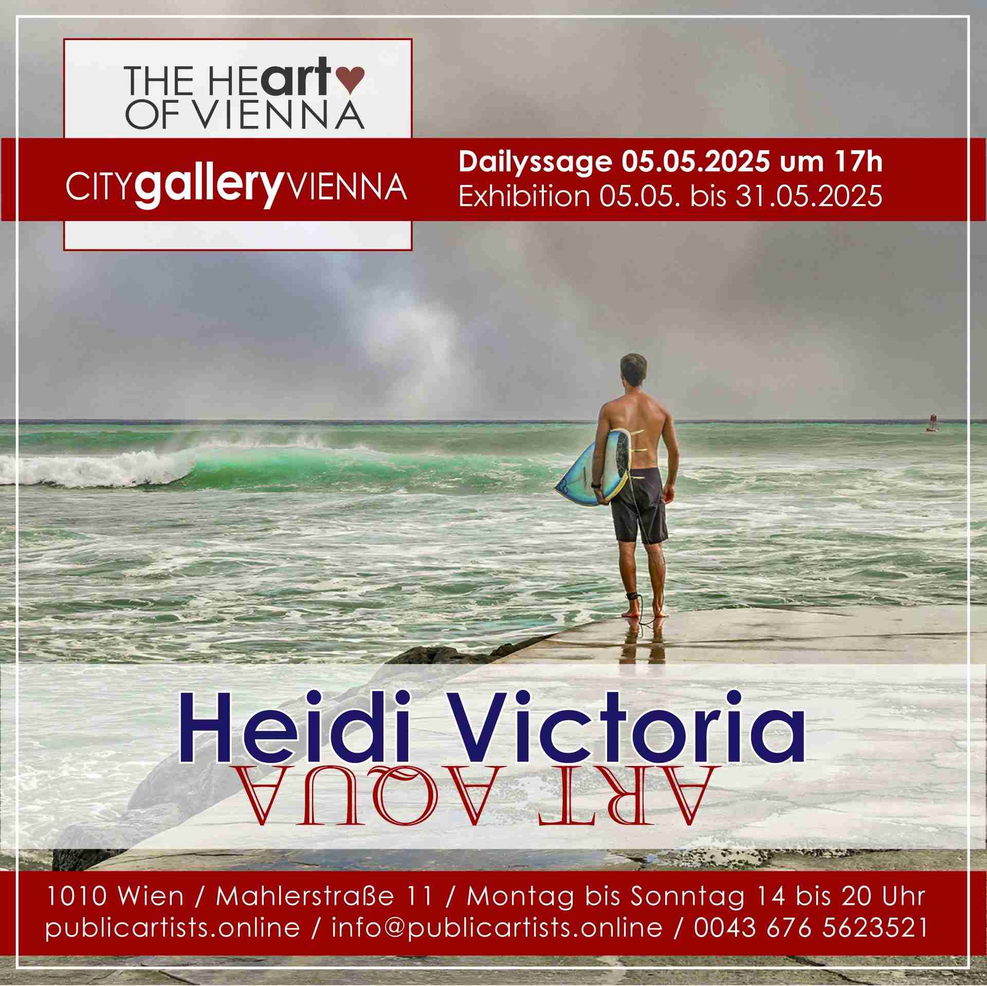 Heidi Victoria zeigt ART AQUA in der CITYgalleryVIENNA
