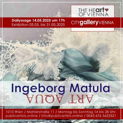 Ingeborg Matula zeigt ART AQUA in der CITYgalleryVIENNA