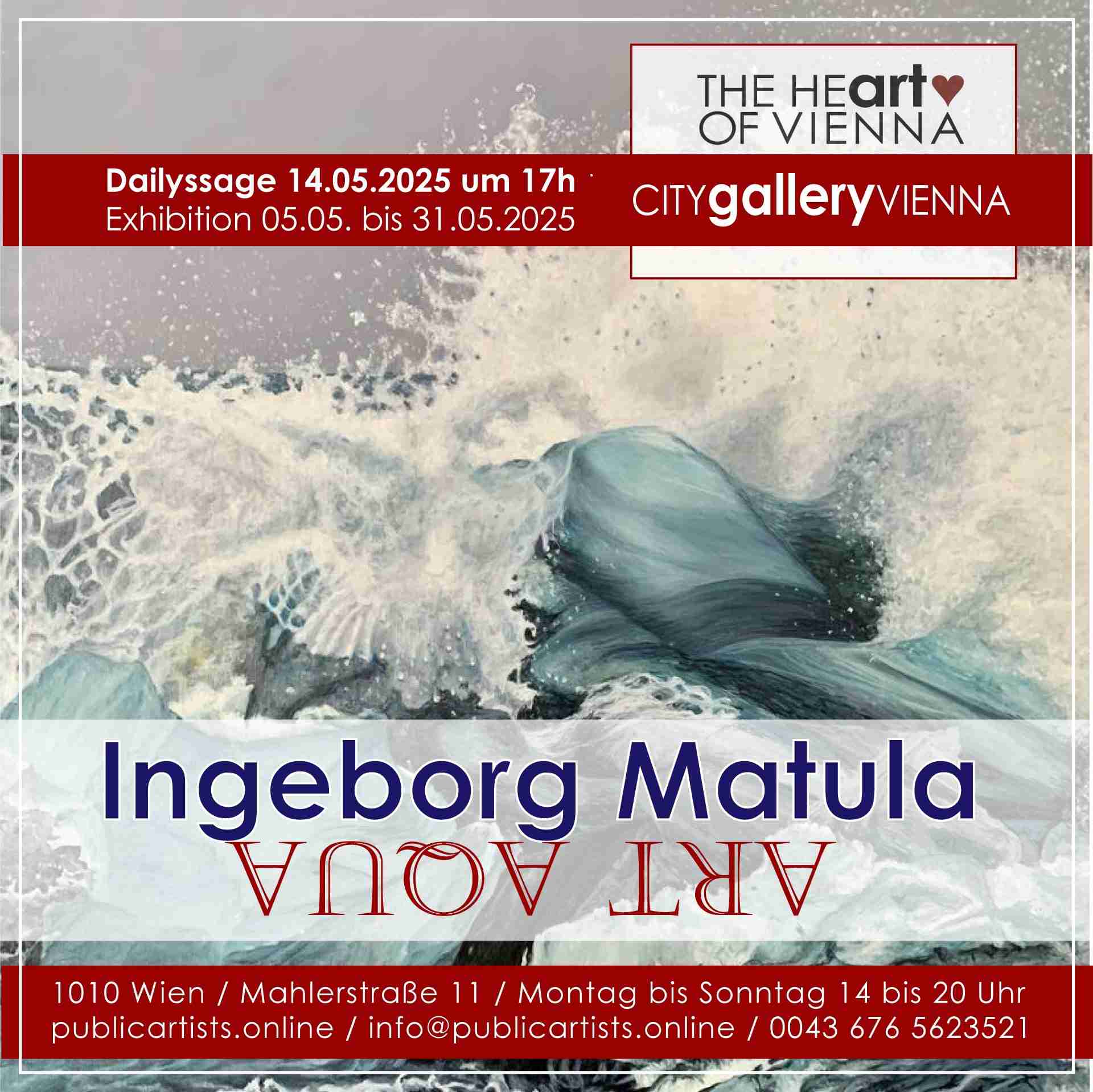 Ingeborg Matula zeigt ART AQUA in der CITYgalleryVIENNA
