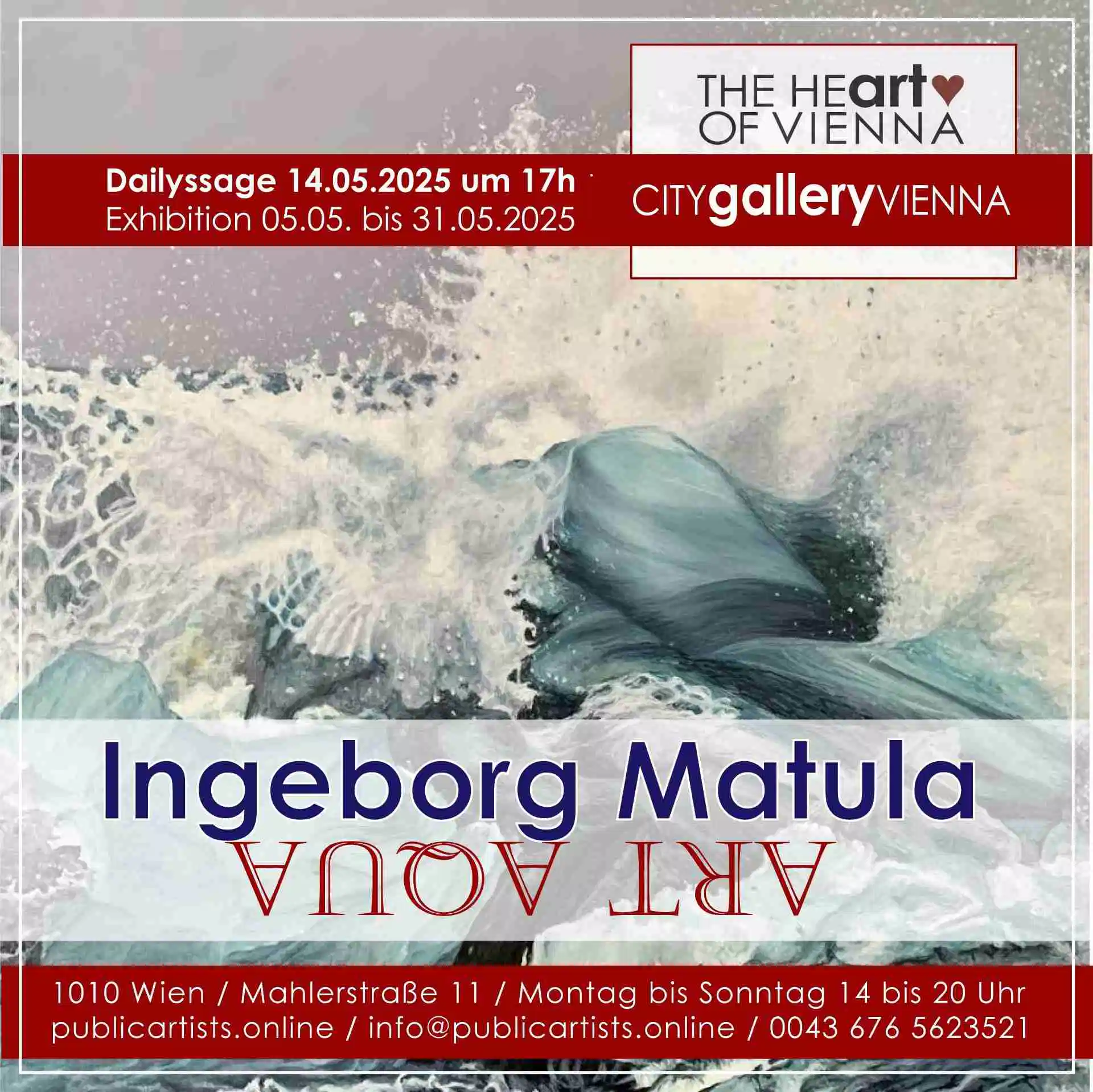 Ingeborg Matula zeigt ART AQUA in der CITYgalleryVIENNA