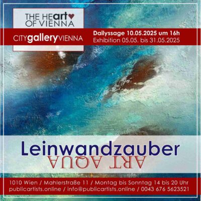 Leinwandzauber zeigt ART AQUA in der CITYgalleryVIENNA
